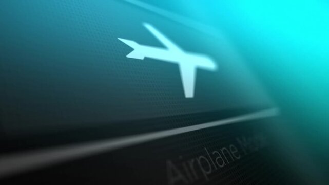 Airplane Mode Button on a Computer or Phone is Activated