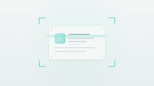 Document Scanning Interface Animation