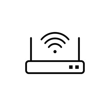 Router icon vector design template PNG on transparent Background      