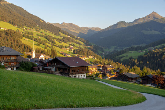 Alpbach, Austria - August 19, 2026: View of the alpine village Alpbach in the Austrian mountains