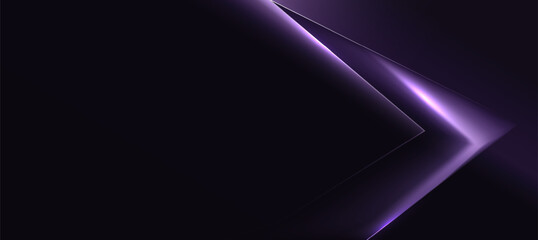 Obraz premium Modern abstract luxury banner. Abstract purple and black polygon elegant background vector for branding presentation or product ads bg
