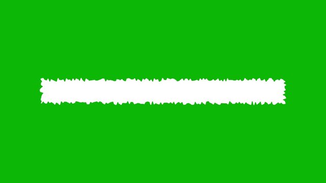 White torn paper strip animation video