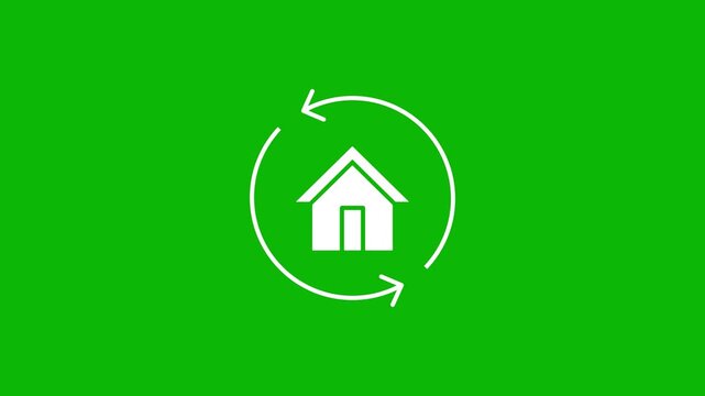 Redevelopment house refres arrows animation video