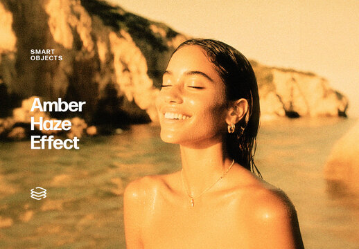 Amber Haze Effect For Poster And Social Media Design