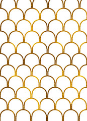 seamless gold pattern fish scales © andrys