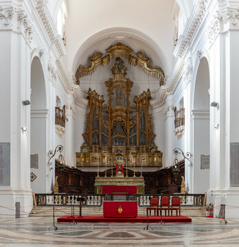 Church of Saint Nicholas the Arena Interior in Catania