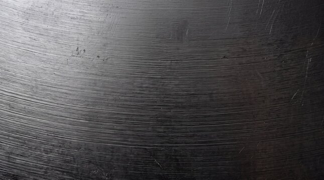 Black Vinyl Record Grooves Close Up Texture Background