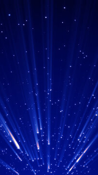 blue christmas and new year celebration background with golden shiny stars glitter and particles and light flare,vertical social media background