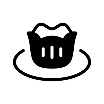 Steamed Dumpling Icon Vector Symbol Design Illustration