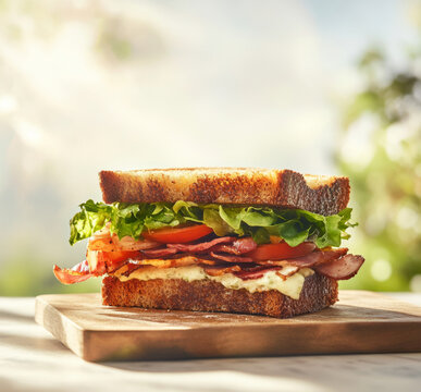 Gourmet blt sandwich