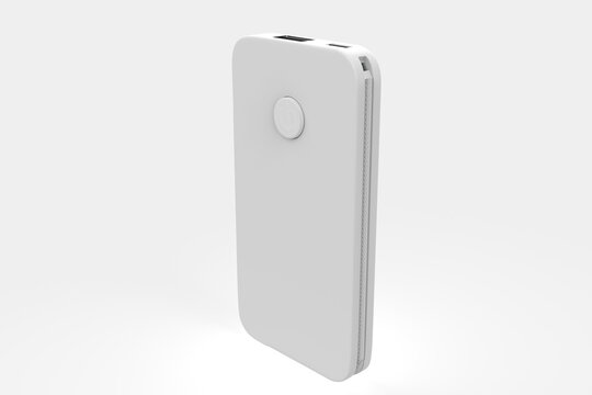 Power Bank Isolated On White Background. 3d illustration