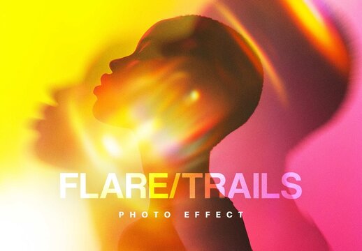 Flare Trails Effect For Poster And Social Media Design