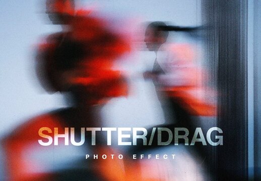 Shutter Drag Effect For Poster And Social Media Design