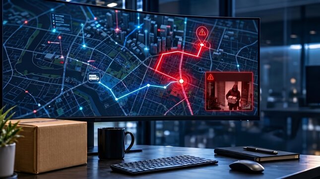 Artificial Intelligence Tracking a Stolen Package.