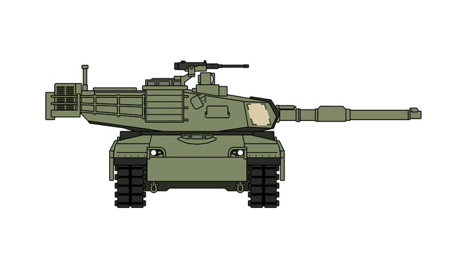 Military tank vector