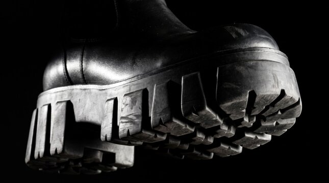 Metallic gauntlet glove sculptural fashion statement closeup