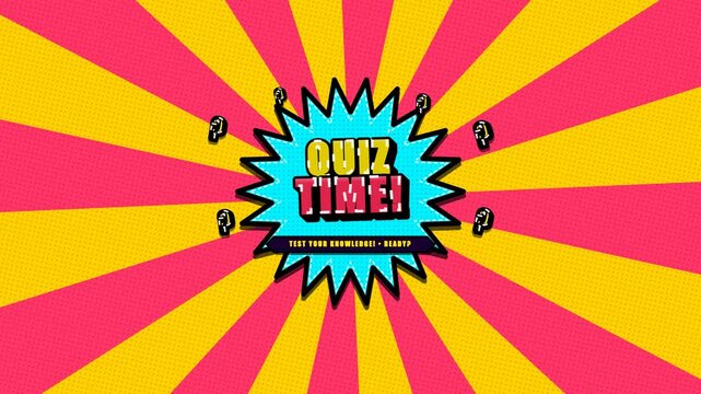 Comic Quiz Time 4K Animation