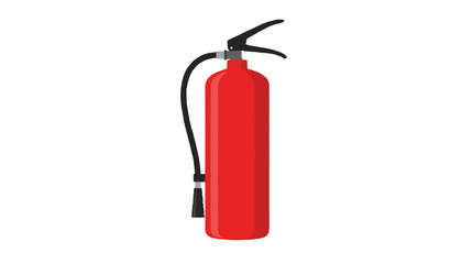 Fototapeta premium Fire extinguisher flat vector icon isolated on white background