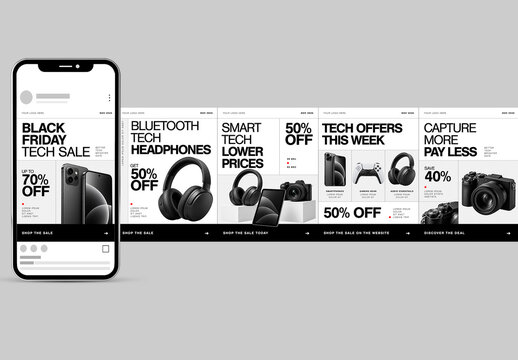 Black Friday Sales Social Media Carousel