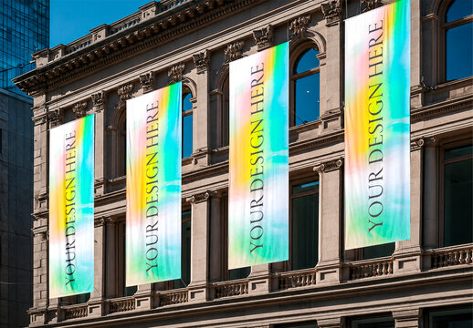 Building Facade Banner Mockup