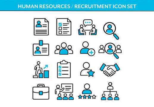 Human Resources Icon Set