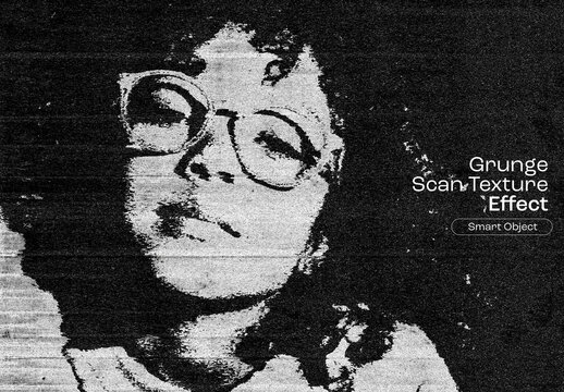 Grunge Scan Texture Photo Effect