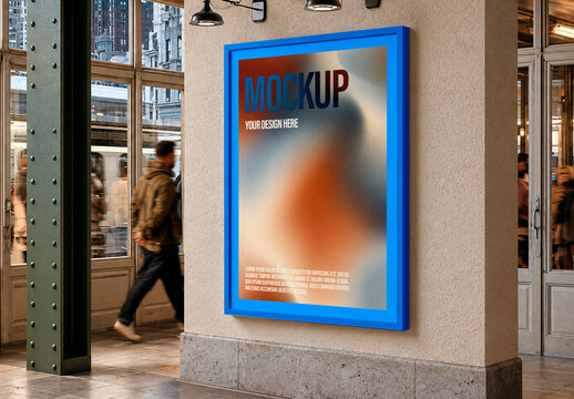 Indoor Station Poster Mockup