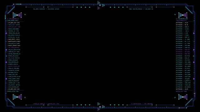 Futuristic Digital HUD Interface Display