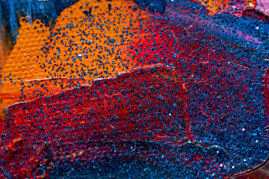 Fondo de pintura con purpurina multicolor