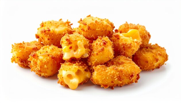 crispy fried cheese curds or potato croquettes
