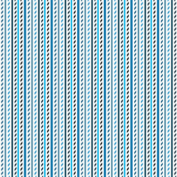 Seamless vector pattern background with blue and white vertical stripes, geometric pinstripe line texture, abstract clothing fabric template, digital paper design for website wrapping.