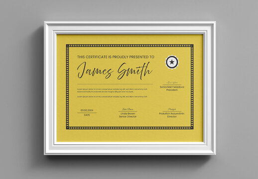 Elegant Certificate Design