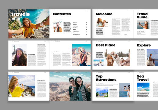 Travel Magazine Brochure Template