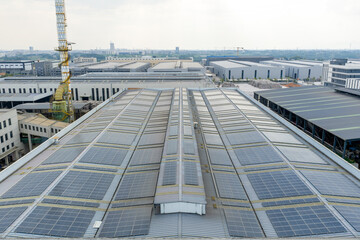 Industrial park rooftop solar photovoltaic power generation system © zhangyang135769