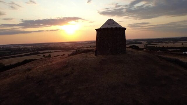 Burton Dassett Hill UK Sunset