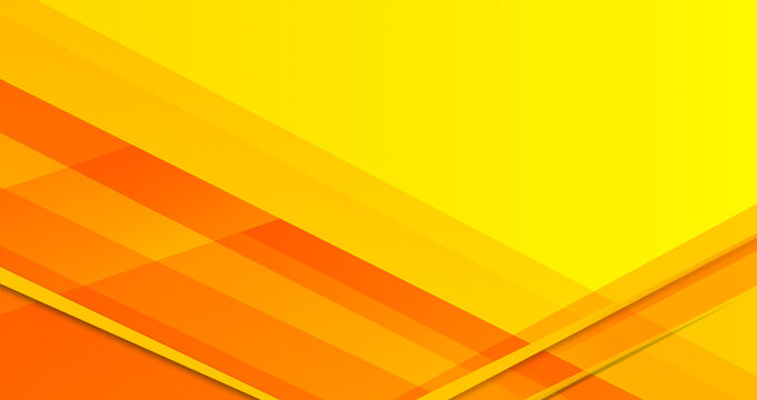 Bright sunny yellow abstract geometric background with diagonal overlapping transparent lines. abstract yellow orange background
