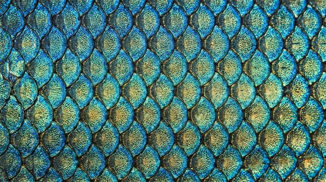 Iridescent Pelagic Fish Scale Pattern Texture