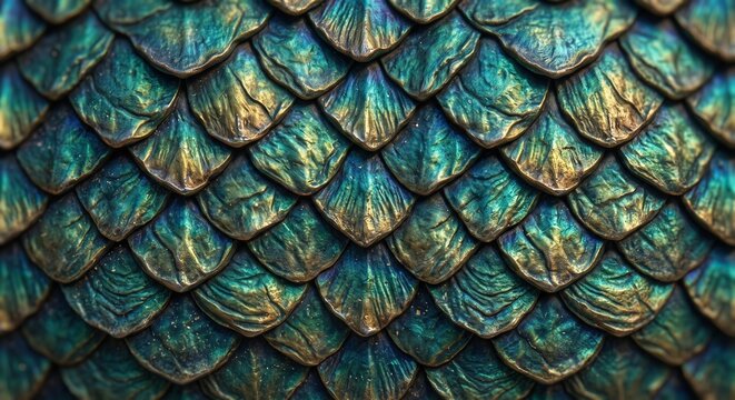 Iridescent Dragon Scale Texture