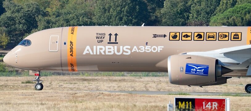 A350F airbus banni&egrave;re gros plan