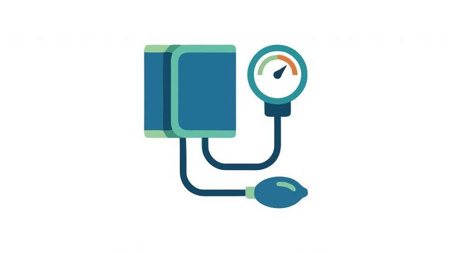 Medical equipment used for checking arterial pressure and cardiovascular health status during regular checkups in clinics and hospitals to monitor patient wellness and detect potential heart