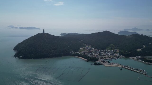 Haenam Ttangkkeut Village Ttangkkeut Observatory Observatory Tower Coast Port Ocean Landscape Korea 해남 땅끝마을 땅끝전망대 전망대 타워 항구 남해안 바다 해안풍경 자연 한국
