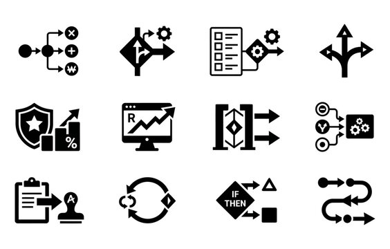 Vector eps graphic file interface preview showing an AI icon symbol on dark digital grid background