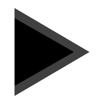 Play button triangle arrow media player icon