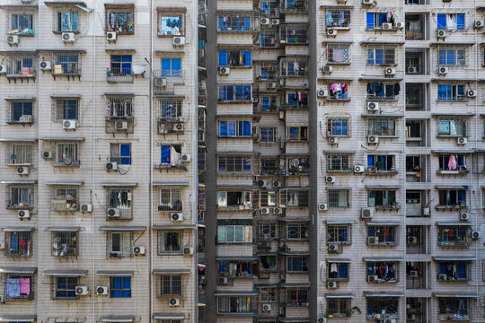 Dense Apartment Facade