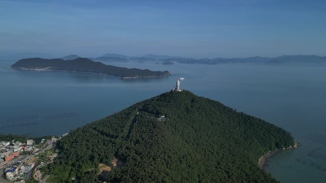 Haenam Ttangkkeut Village Ttangkkeut Observatory Observatory Tower Coast Port Ocean Landscape Korea 해남 땅끝마을 땅끝전망대 전망대 타워 항구 남해안 바다 해안풍경 자연 한국