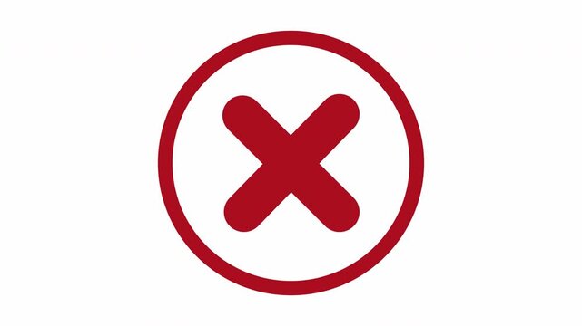Circle growing into icons on striped background vector animation