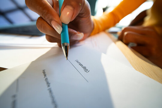 Reviewing Documents Close-Up