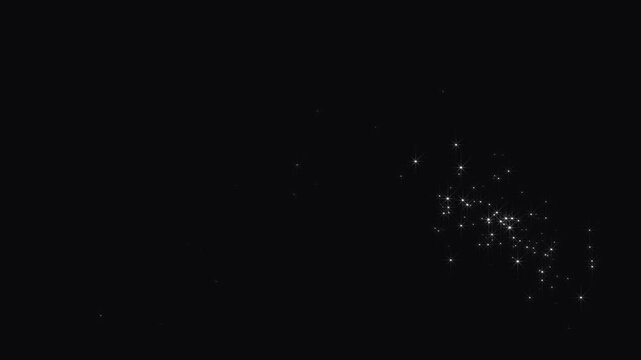 Glitter magic glitter animation,sparkling fairy celebration graphics,black screen background,cinematic sparkle animation, brilliant 4k fairy sparkle glitter,pixie dust motion