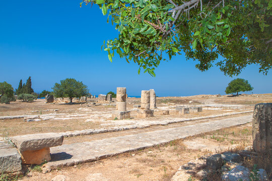 Archaeological site of Palaipaphos near Pafos city in Cyprus, The Roman sanctuary of the Paphian Aphrodite