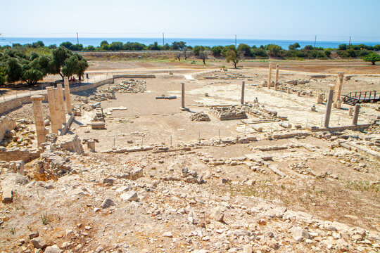 Archaeological site of Amathous or Amathousa near Limassol city in Cyprus
